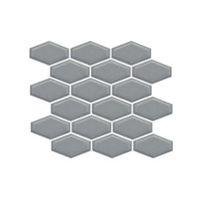 Dark Elongated Hexagon - ceramic tile